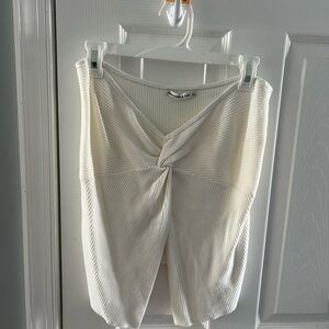Abercrombie & Fitch Cream Wrap Tank Top